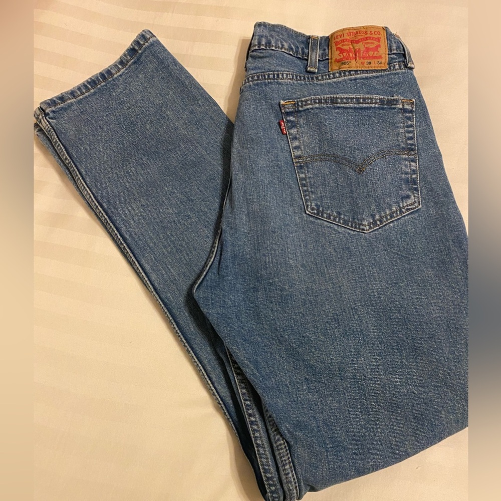 Levi's Classic 505 Blue Jeans Size w38 x 34 Excellent Condition!